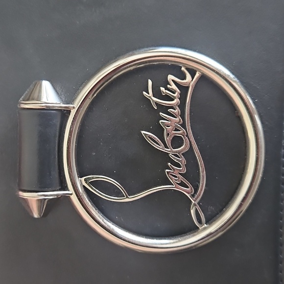 Christian Louboutin Black Crossbody/Shoulder Bag with Silver Chain Strap - Picture 3 of 16